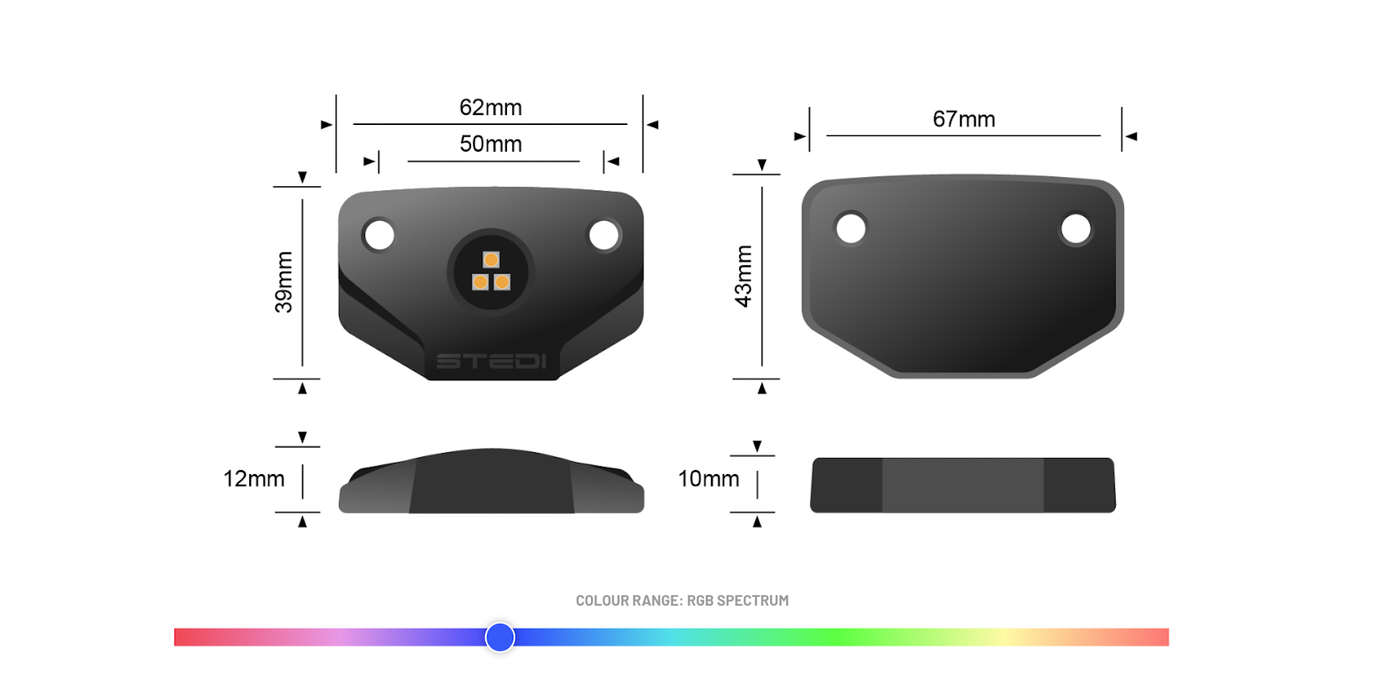 STEDI Surface 4 LED RGB Rock Lights